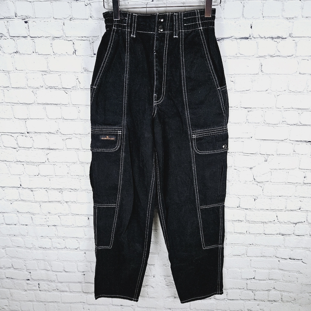 UO URBAN OUTFITTERS | high waist cargo wide leg relaxed skate jeans